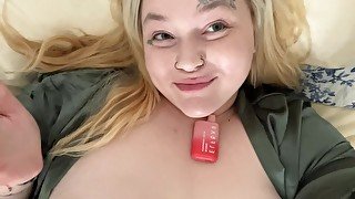 ASMR Whispering w/ Tit & Nipple Play