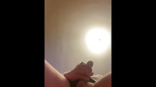 Hot stud bends over camera while fucking himself