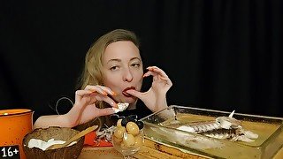 СОБЛАЗНЮ И РАССЛАБЛЮ: дорадо  asmr  mukbang  먹방