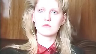 Blonde young amateur audition