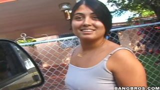 Racy dusky latino bitch featuring hardcore sex video out of the house