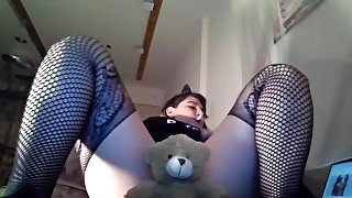 Smoking Humping&amp;edging Teddybear W Her Pretty Pussy Till She Cums Facefucking Bear - Teaser Video