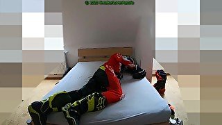 Fun in Fox MX Gear, Sniffing, fucking, cum on boots - Part 1