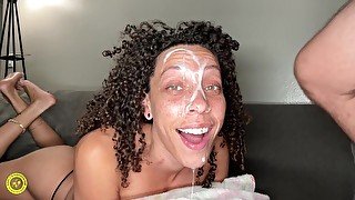 SLUTTY GF FRECKLEMONADE EARNS HUGE FACIAL