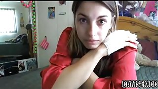 Blonde Teen Babe Webcam Dildo BJ 2