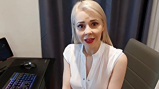 Hot Secretary Gets Caught Watching Porn And Gets Fucked By Her Boss