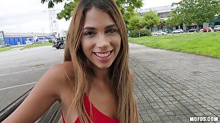 Sweet teen Baby Nicols loves to have outdoor sex with her BF