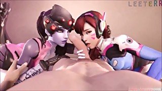 lesbian overwatch cartoon compilation