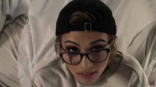 Aubrey Luna Sucks on a Big Cock POV