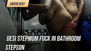 Desi stepmom fuck in bathroom stepson