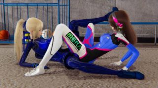 D.Va (Overwatch) x Samus Aran (Metroid) - Lesbian