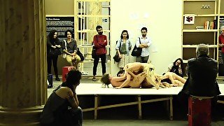 ACTORS NAKED ON THE FLOOR