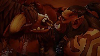 tauren x orc Animation 3D