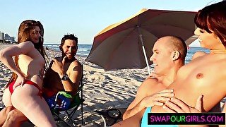 Beach bait and Stepdaugher swapping