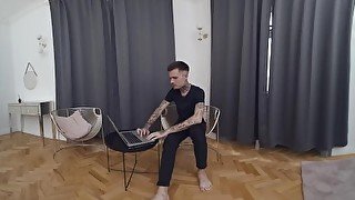 Tattooed Stud DIY Blowjob