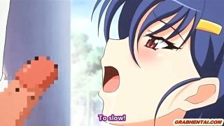 Hentai schoolgirl blowjob and wetpussy poking hard