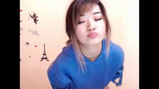 Fineass asian cutie dances in hot shorts and thong