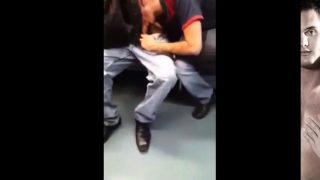 Cock sucking in public transport