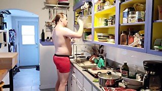 Domestic God Mode: Doing the Dishes in my Underwear