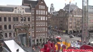 Amsterdam hooker jerking wanking tourist