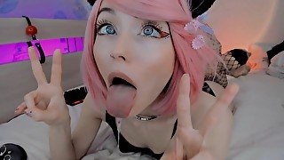 SILLY UWU ANIME GIRL DROOLING WITH AHEGAO FACE