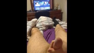 Daddy jerks his hard cock and moans for you (Cumshot)