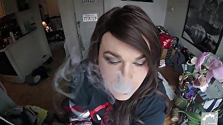 Trans Cutie Smoking (Non-nude)