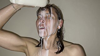 Milk showering