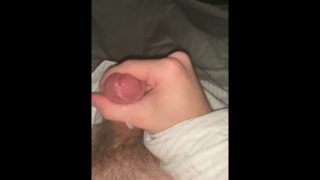 Hairy Hot Young 21 Year Old Jerking Soft Cock POV