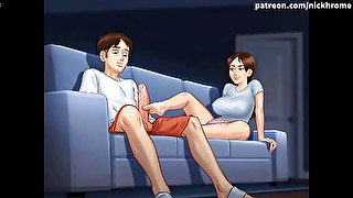 Summertime saga part 86 - footjob from stepsister while stepmom resting (Czech sub)