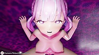 SHU-Q Dance - Minato Aqua 【MMD R-18】 Vtuber MMD