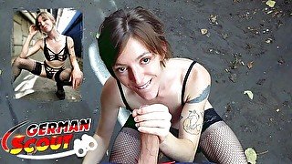 GERMAN SCOUT - SLIM DREADLOCKS GIRL NICKY - PICKUP AND PUBLIC FUCK AT STREET CASTING 2