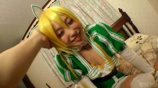 Seductive small titted Japanese youthful harlot Chika Arimura is attending in cosplay XXX movie