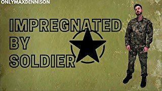 Impregnation fantasy - Impregnated by soldier