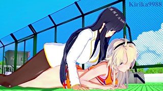 Ellen Kohagura and Ikaruga have intense futanari sex - Katana Maidens & Senran Kagura Hentai