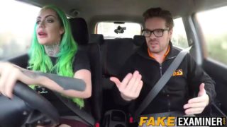 Hot inked slut gets pounded by her english driving teacher