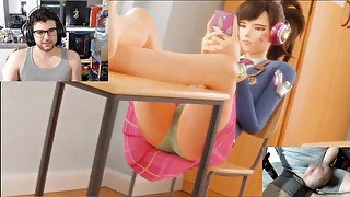 Overwatch D.Va Being Naughty At School - Reaction