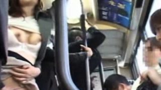 Publicsex asian fingered on the bus