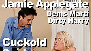 Jaime Applegate & Denis Marti & Dirty Harry Cuckold Suck Fuck Facial