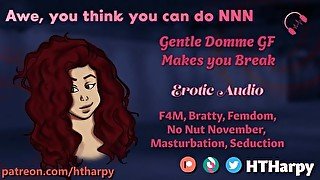 Gentle Domme Girlfriend teases and seduces you into breaking - No Nut November Challenge