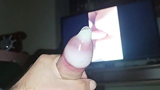 Cum in condom