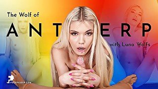 FuckPassVR - Petite blonde Luna Wolfs pleasures your dick with her tight pussy in multiple positions