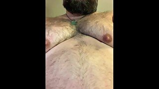 FloridaBear rubs his cock on his desk until he shoots his load...then eats it.