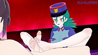 Officer Jenny and I have intense sex at a love hotel. - Pokémon Hentai