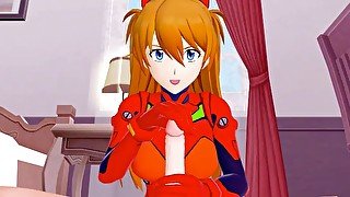 Evangelion Asuka wants KINKY SEX Hentai POV