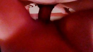 Wife takes cock in her pussy