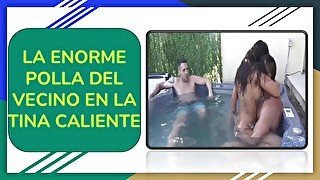 LA ENORME POLLA DEL VECINO EN LA TINA CALIENTE-ESPAÑOL-AUDIO EROTICO