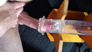 Cock sucking machine feels amazing intense orgasm