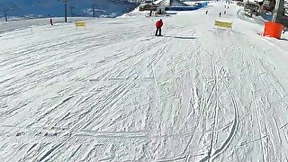 Sciatrice coperta di sperma da ragazzo conosciuto sulle piste. DIALOGHI ITA sesso in SPA