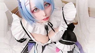 女装 子crossdresser【日本人cosplayer】momo 人気アニメコスオナニー